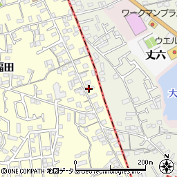 大阪府堺市中区福田87周辺の地図