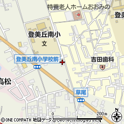 大阪府堺市東区草尾595周辺の地図