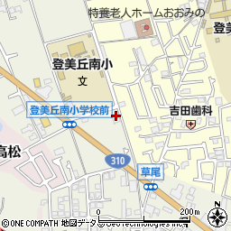 大阪府堺市東区草尾595周辺の地図