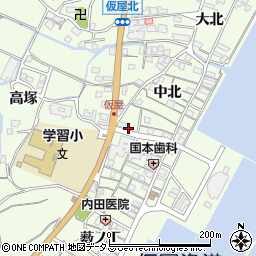 兵庫県淡路市久留麻中北2461周辺の地図