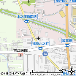 奈良県桜井市戒重323-3周辺の地図