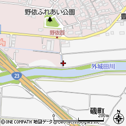 外城田川周辺の地図