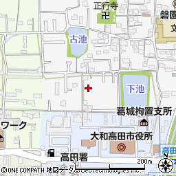 奈良県大和高田市有井周辺の地図