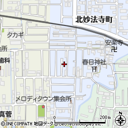 奈良県橿原市北妙法寺町26-13周辺の地図