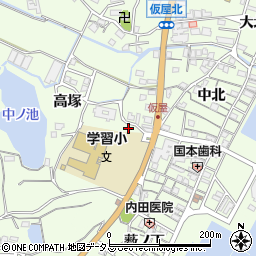 兵庫県淡路市久留麻高塚1735周辺の地図