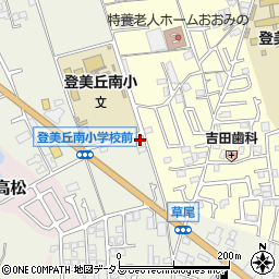 大阪府堺市東区草尾595-3周辺の地図