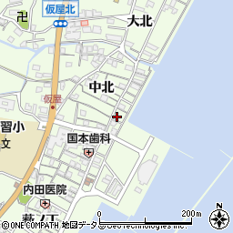 兵庫県淡路市久留麻中北2421周辺の地図