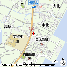 兵庫県淡路市久留麻中北2456-2周辺の地図