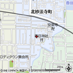 奈良県橿原市北妙法寺町33周辺の地図