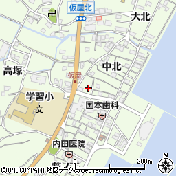 兵庫県淡路市久留麻中北2453周辺の地図