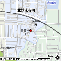 奈良県橿原市北妙法寺町180周辺の地図