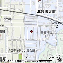 奈良県橿原市北妙法寺町26-19周辺の地図