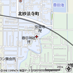 奈良県橿原市北妙法寺町184周辺の地図