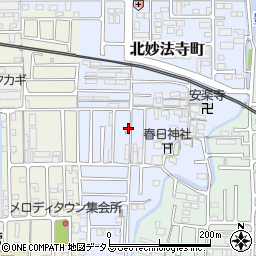 奈良県橿原市北妙法寺町30周辺の地図