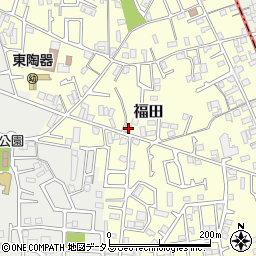 大阪府堺市中区福田321周辺の地図
