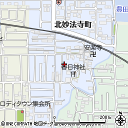奈良県橿原市北妙法寺町33-18周辺の地図