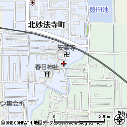 奈良県橿原市北妙法寺町181周辺の地図