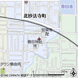 奈良県橿原市北妙法寺町179周辺の地図
