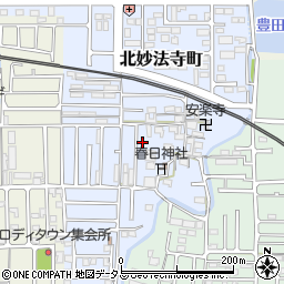 奈良県橿原市北妙法寺町33-17周辺の地図