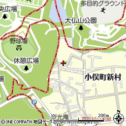 レインボー小俣団地公園周辺の地図
