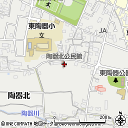 陶器北公民館周辺の地図
