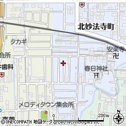 奈良県橿原市北妙法寺町26-17周辺の地図