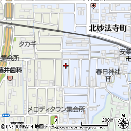奈良県橿原市北妙法寺町23-3周辺の地図