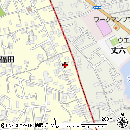 大阪府堺市中区福田83周辺の地図