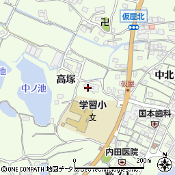 兵庫県淡路市久留麻高塚1742周辺の地図
