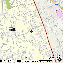 大阪府堺市中区福田317周辺の地図