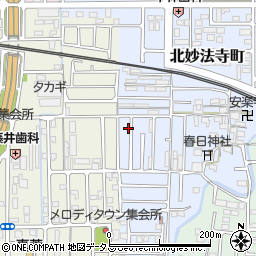 奈良県橿原市北妙法寺町24-4周辺の地図