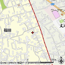 大阪府堺市中区福田314周辺の地図
