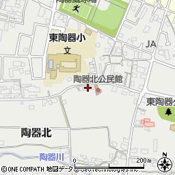 陶器北公民館周辺の地図