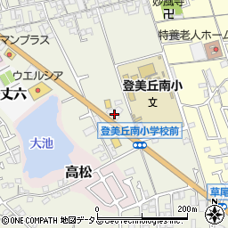 大阪府堺市東区草尾614周辺の地図