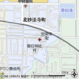 奈良県橿原市北妙法寺町175周辺の地図