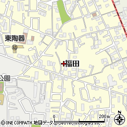 大阪府堺市中区福田322周辺の地図