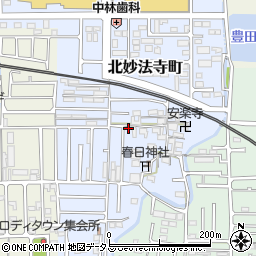 奈良県橿原市北妙法寺町33-5周辺の地図