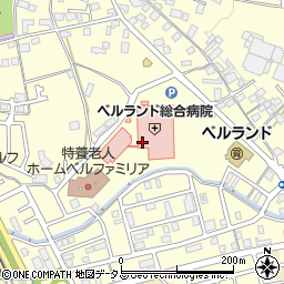 三菱ＵＦＪ銀行ベルランド総合病院 ＡＴＭ周辺の地図