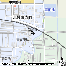 奈良県橿原市北妙法寺町172周辺の地図