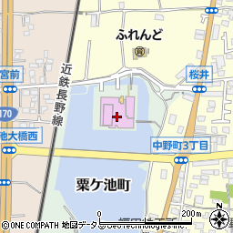 富田林市立図書館中央図書館喜志分室周辺の地図