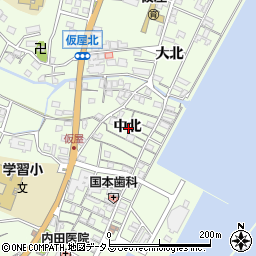 兵庫県淡路市久留麻中北周辺の地図