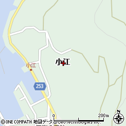 香川県小豆郡土庄町小江周辺の地図