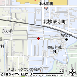 奈良県橿原市北妙法寺町39周辺の地図