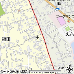 大阪府堺市中区福田79周辺の地図