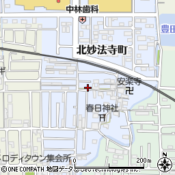 奈良県橿原市北妙法寺町35-5周辺の地図