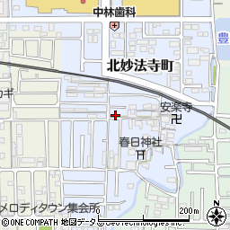 奈良県橿原市北妙法寺町35-3周辺の地図