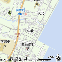 兵庫県淡路市久留麻中北2376周辺の地図