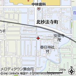 奈良県橿原市北妙法寺町35-2周辺の地図