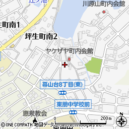 広島県福山市坪生町南周辺の地図