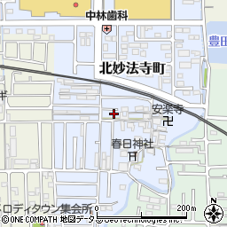 奈良県橿原市北妙法寺町36-4周辺の地図